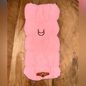 Pink Quilted Dog Jacket